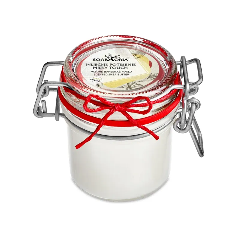 Mliečne potešenie - voňavé organické bambucké maslo Mliečne potešenie - voňavé organické bambucké maslo