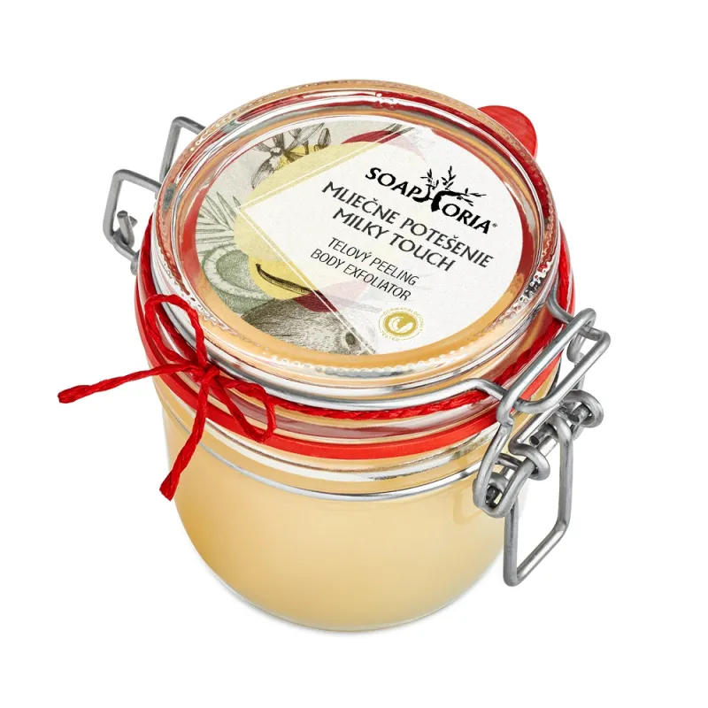 Mliečne potešenie - organický soľný telový peeling Mliečne potešenie - organický soľný telový peeling