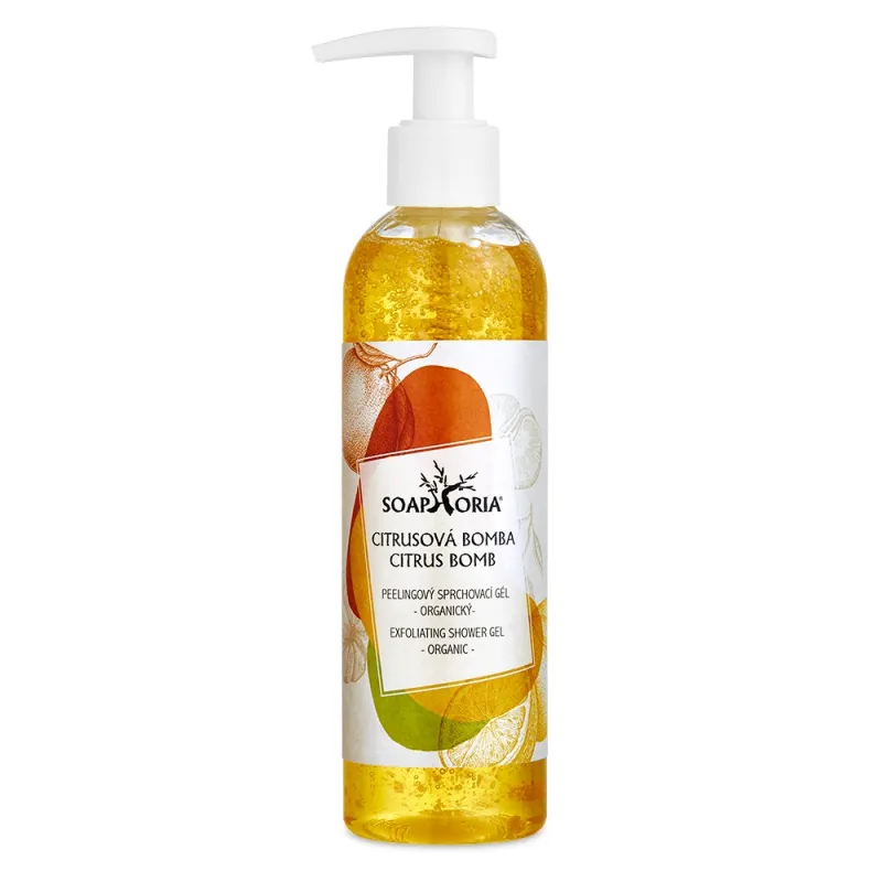 Citrusová bomba - organický peelingový sprchovací gél Citrusová bomba - organický peelingový sprchovací gél