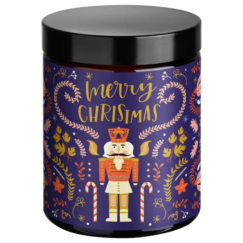 Merry Christmas - limited edition healthy eco soy candle in glass